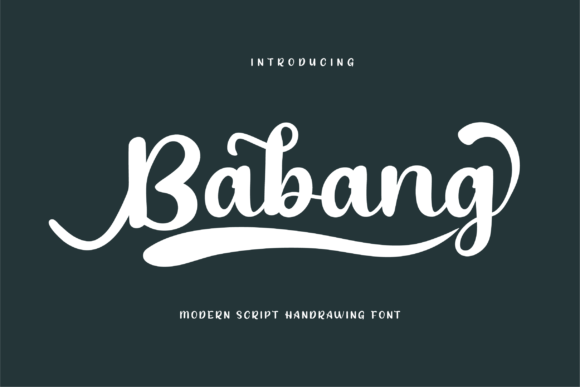 Babang: Elegant Handwritten Font for Craft Projects