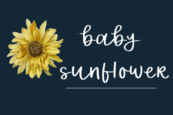 Baby Sunflower: A Flowing Script for Creative Projects