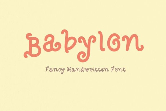 Babylon Font: Handwritten Elegance for Web Design
