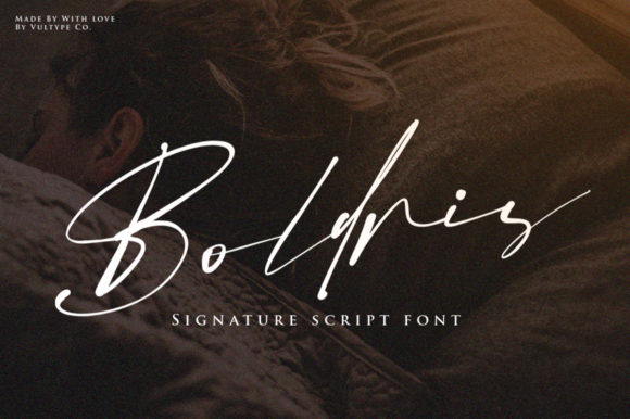 Boldris: A Bold Handwritten Font