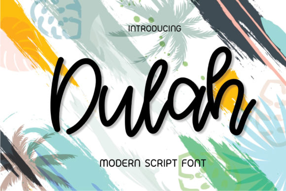 Dulah: A Handwritten Font for Business