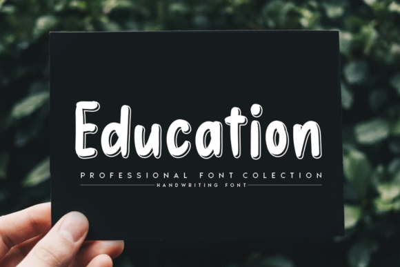 Education: A Handwritten Font for Web Design