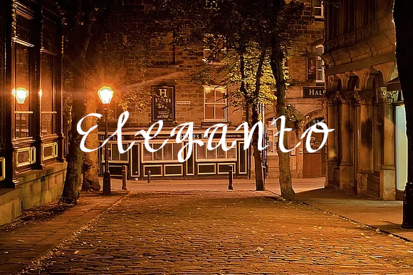 Eleganto: A Script Font for Real-World Design