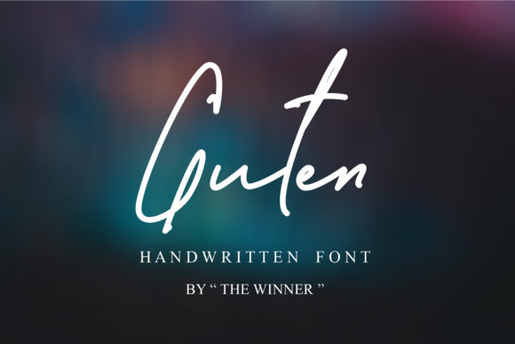 Guten: A Handwritten Font for Makers