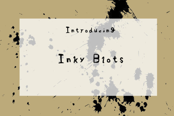 Inky Blots: Quirky Handwritten Font