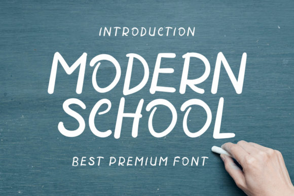 Modern School Font Review: A Handwritten Typeface for Editorial Design