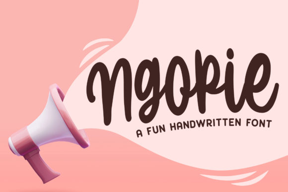 Ngopie: A Quirky Handwritten Font