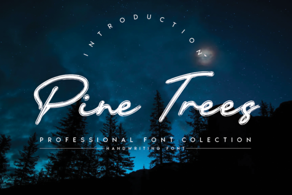 Pine Trees Font for Web Design