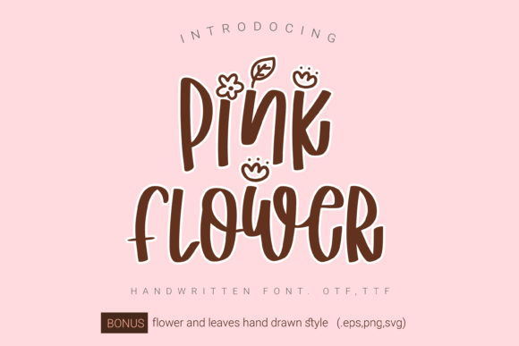 Pink Flower Font: A Sweet Script for Designers