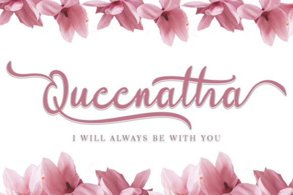 Queenatha: A Flowing Script for Elegant Design