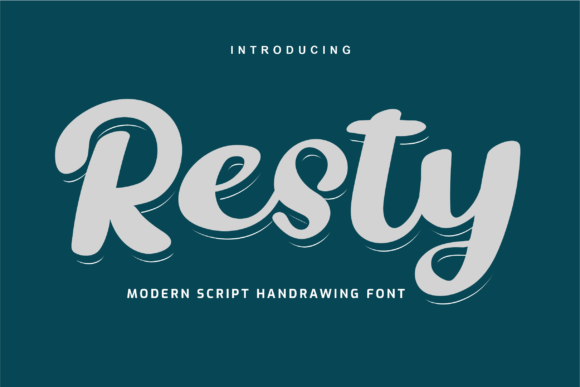 Resty: A Flowing Handwritten Font