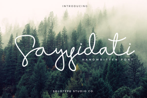 Sayyidati: A Sweet Script Font