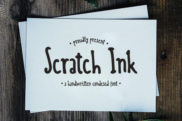 Scratch Ink: A Handwritten Font for Creative Marketing