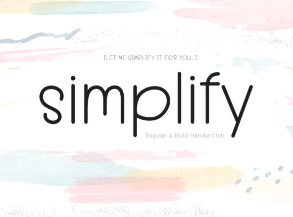 Simplify: A Font for Business Brilliance