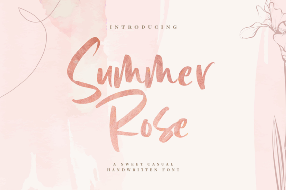 Summer Rose Font for Web Design