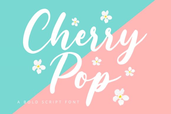Testing Cherry Pop in a Real Web Layout: A Handwritten Font That Actually Works Online