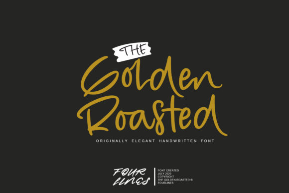 The Golden Roasted: A Timeless Handwritten Font