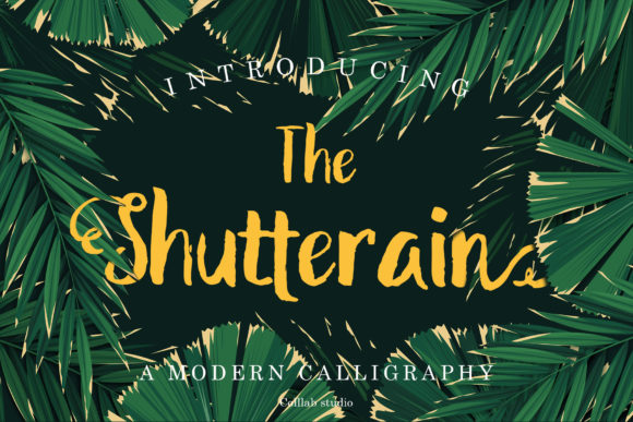 The Shutterain: A Modern Handwritten Font